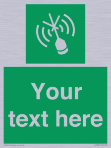 Custom sign safe condition Emergency position beacon